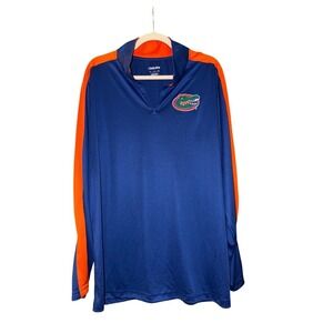 Florida Gators 1/4 Zip Pullover Shirt Orange Blue Captivating‎ Men's XL NWT